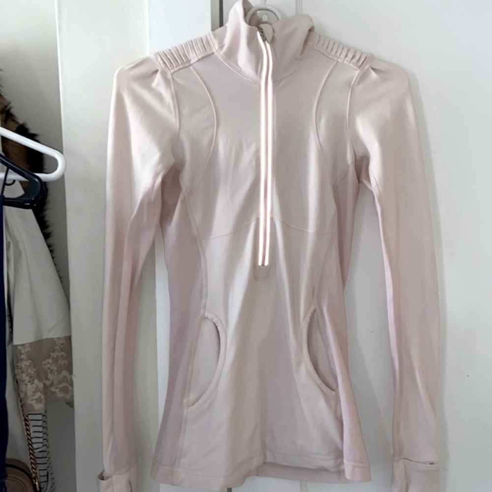 Lululemon half zip light pink